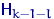 ${\mathsf H}_{k-1-l}$