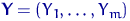 ${\mathbf Y}=(Y_1,\ldots,Y_m)$