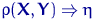 $\rho({\mathbf X},{\mathbf Y}) \Rightarrow \eta$