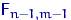 ${\mathsf F}_{n-1,m-1}$