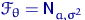 $\mathscr F_\theta= {\mathsf N}_{a,\sigma^2}$