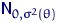 ${\mathsf N}_{0,\sigma^2(\theta)}$