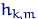 $h_{k,m}$