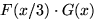 $F(x/3)\cdot G(x)$