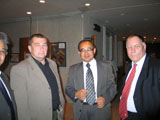 October 4, 2005. Banquet. O.A.Koltunovsky, M.T.Dzhenaliev, A.I.Kozhanov